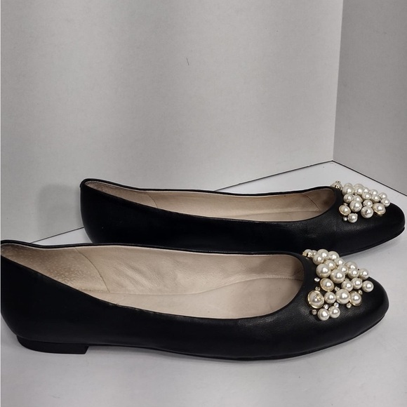 LOUIS eT CIE Elegante Black Pearl  Flats size 10 pre owned Exellent condition - Picture 4 of 8